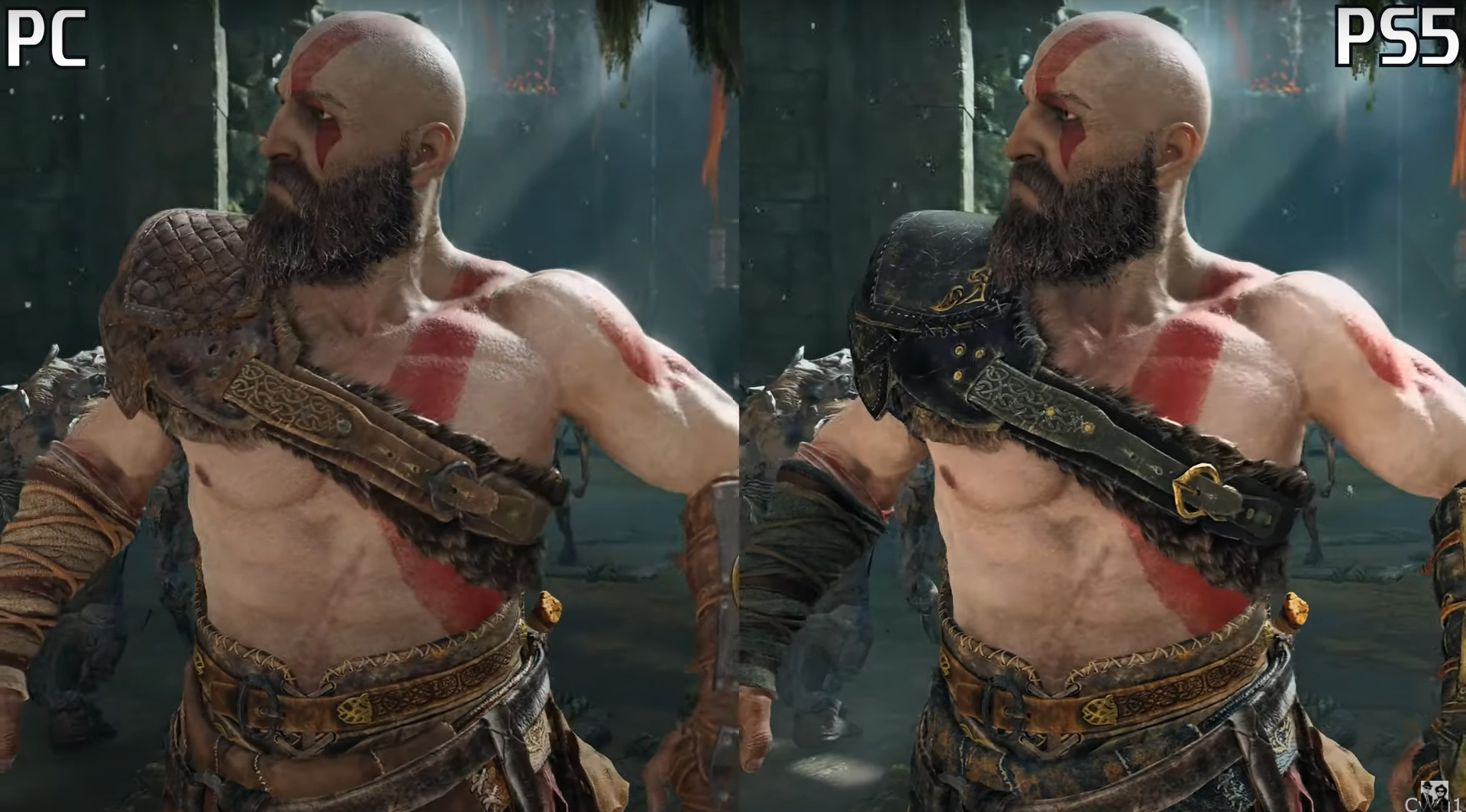 God of War Graphics Comparison (PC vs. PS5) 