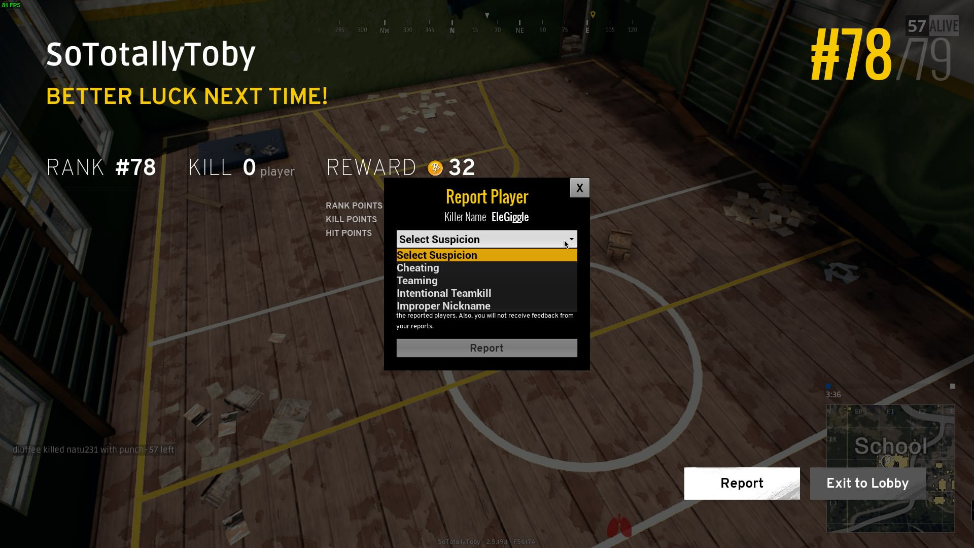 News: Reporting now works properly in PlayerUnknown's ... - 