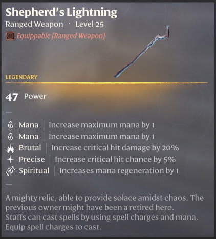 Shephard's Lightning Staff