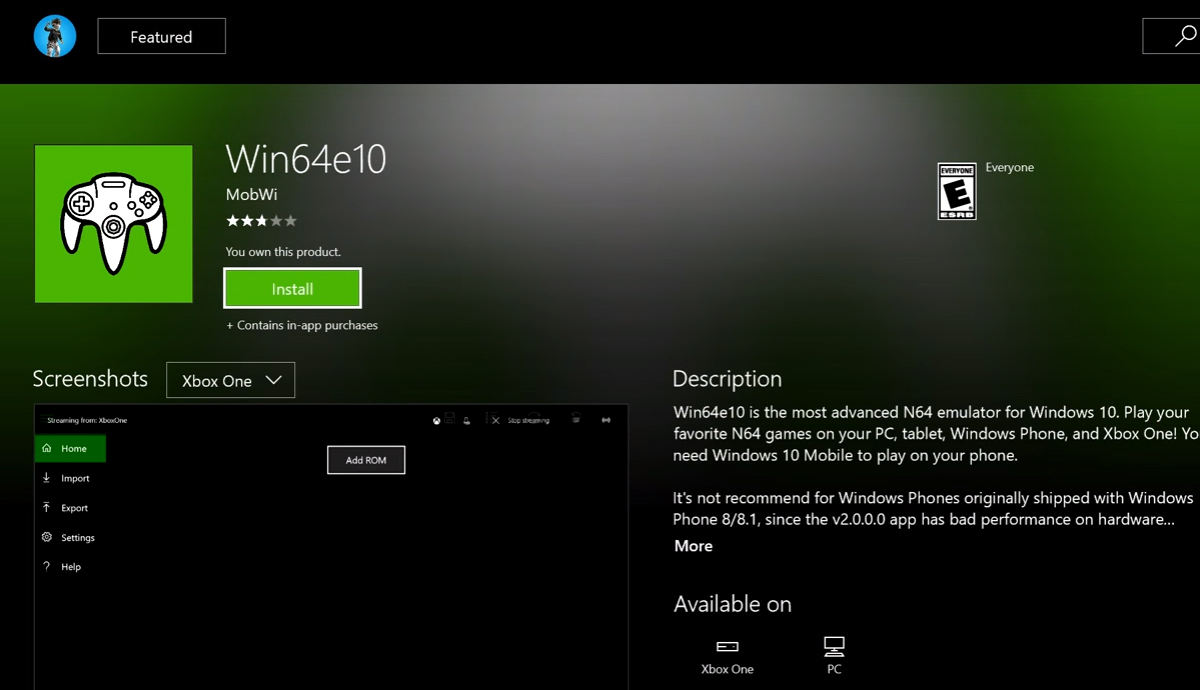how to get dolphin emulator on xbox one