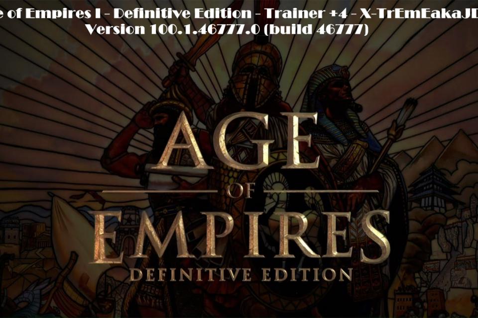Age of Empires I - Definitive Edition +4 Trainer (build 46777)