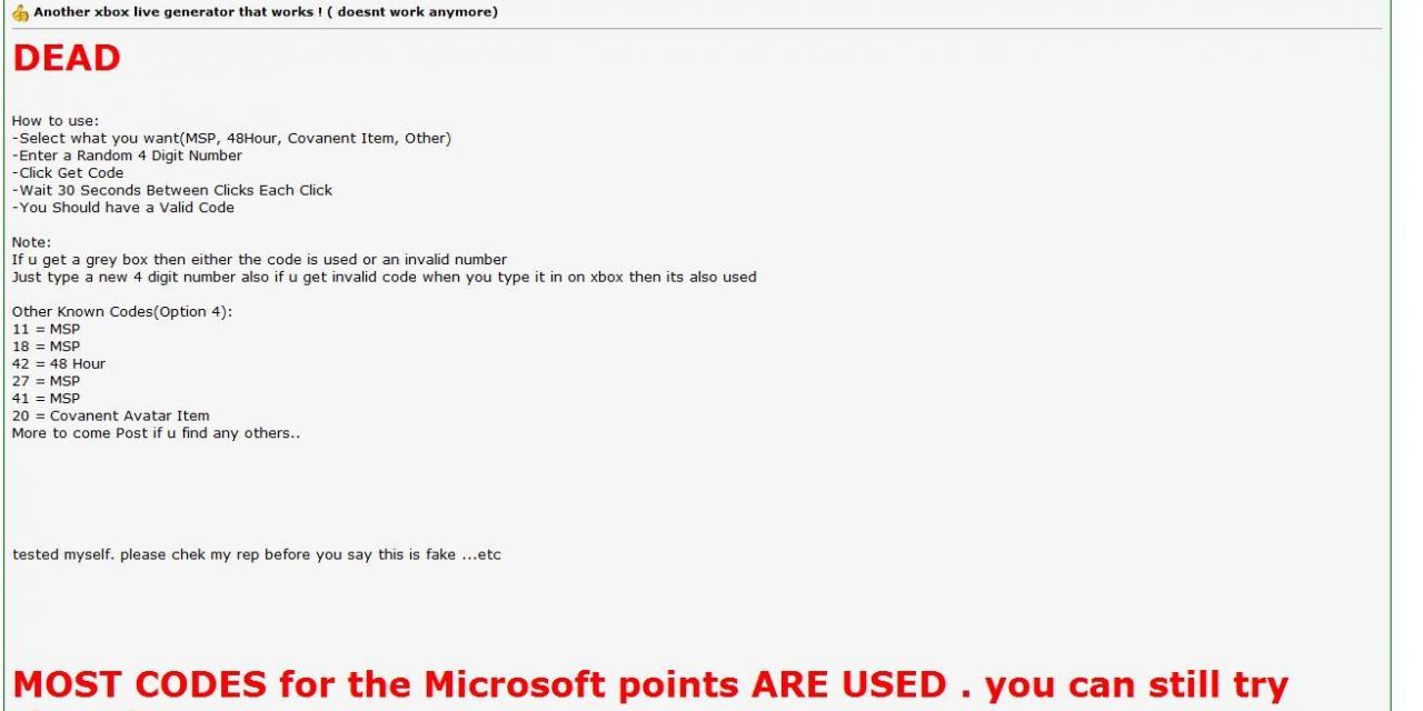 Wide Spread Hack Generates Free Microsoft Points