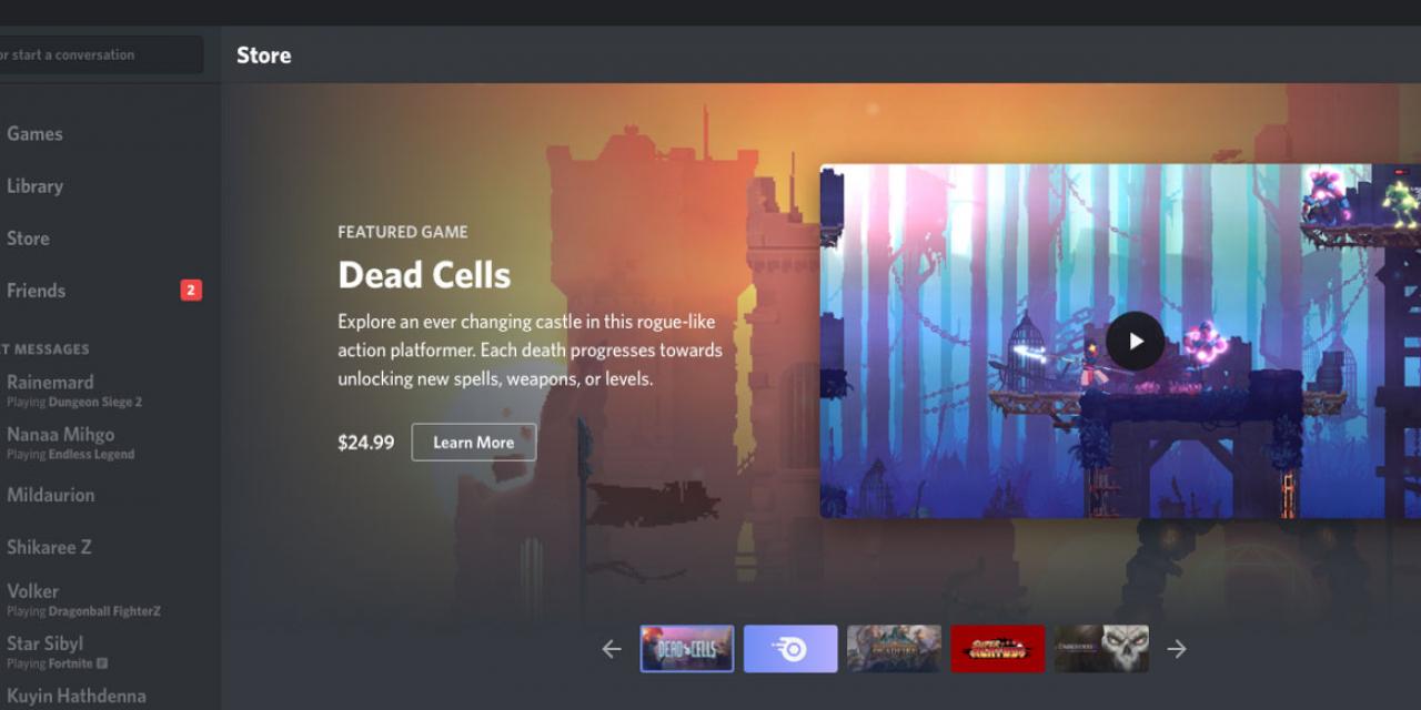 Discord takes on Steam and GoG with new game store