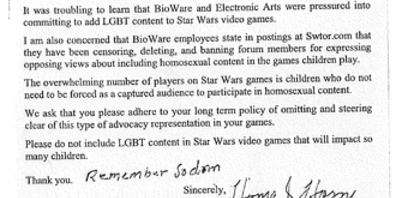 EA Under Attack From Anti-Gay Activists