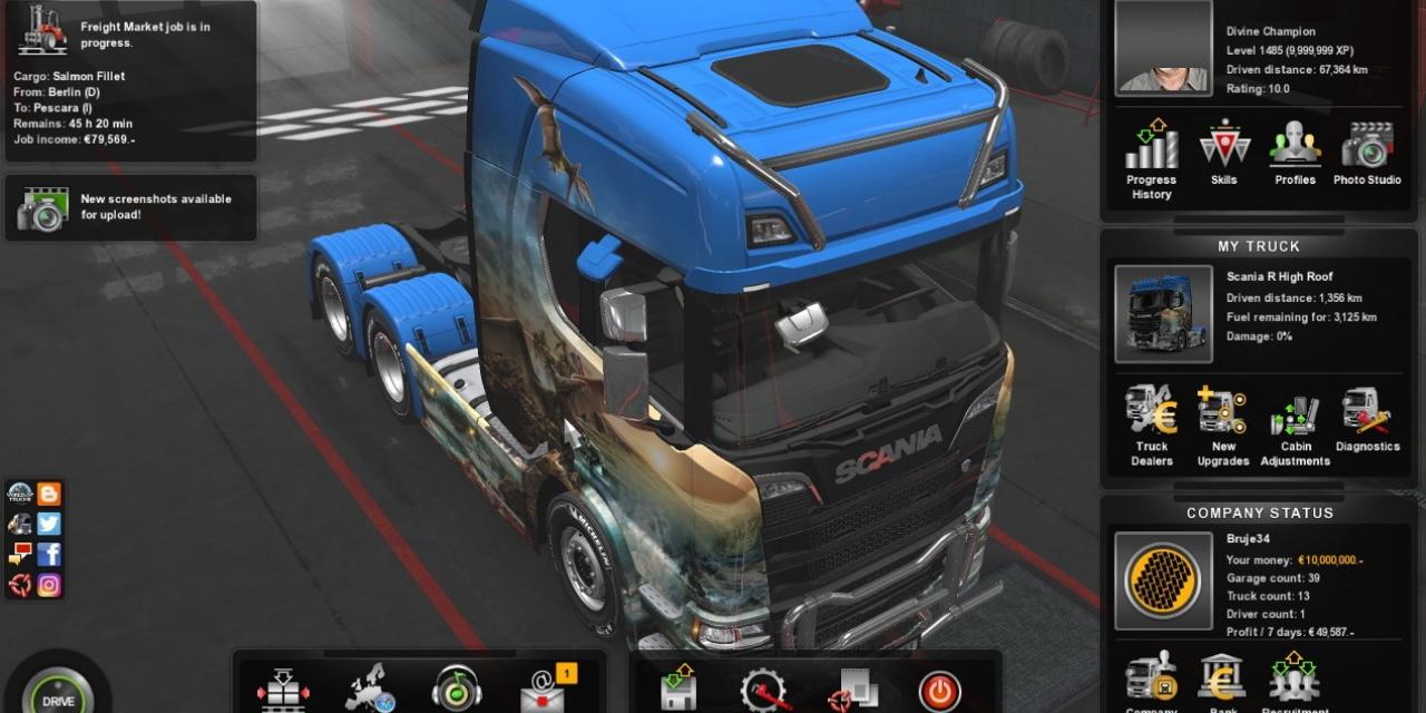 EURO TRUCK SIMULATOR 2 V1.30.1.19S (+14 TRAINER) [FUTUREX]