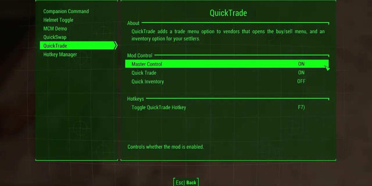 Fallout 4 Configuration Menu Mod v1.39