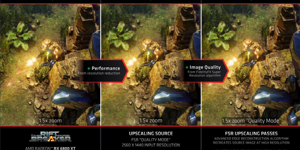 AMD FidelityFX Super Resolution lands, with impressive results