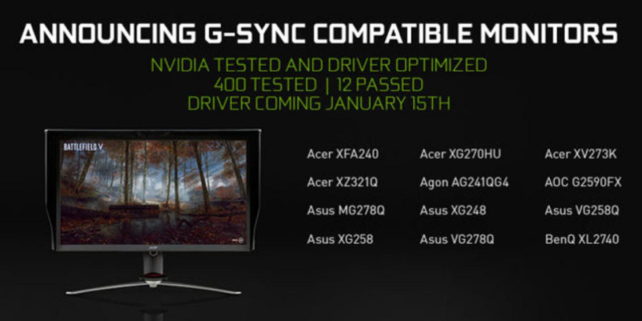 Nvidia's G-Sync is coming to (some) Freesync displays