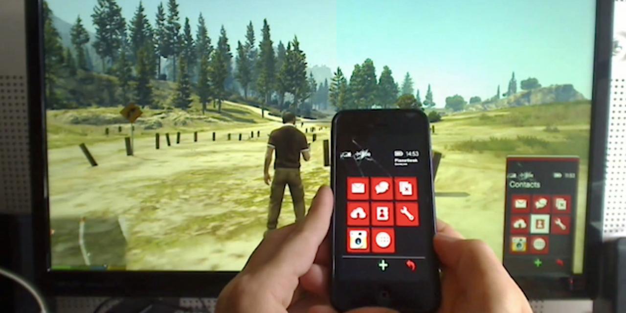 Modder Controls GTA: V In-Game Phone Using His iPhone