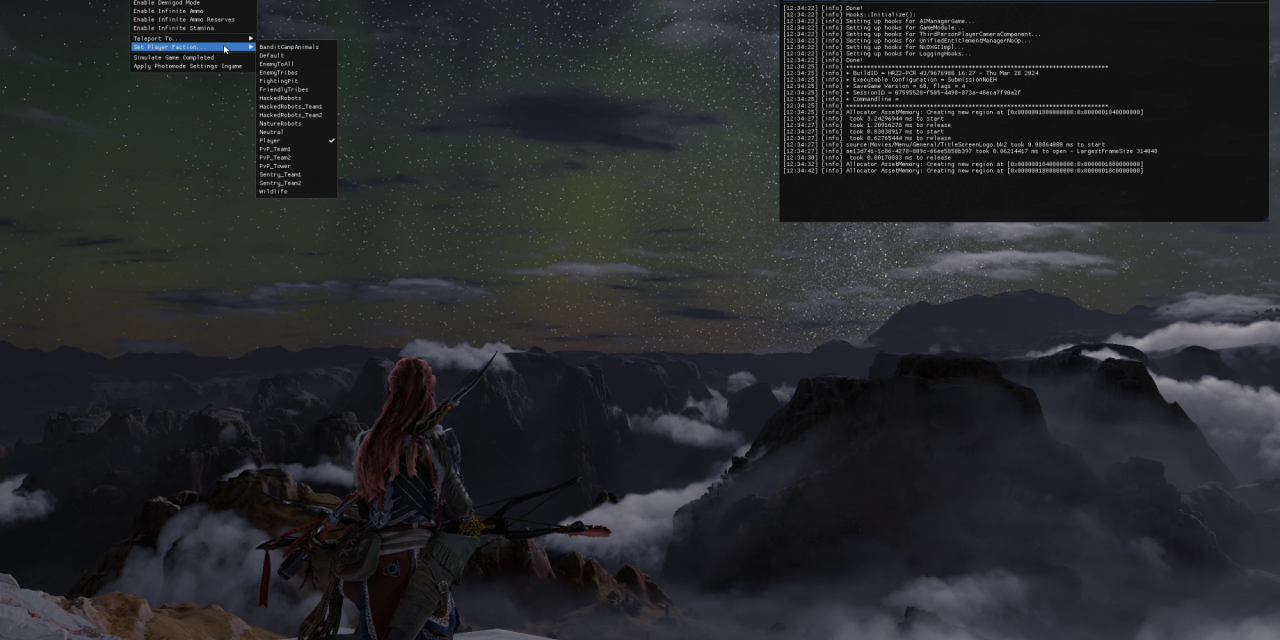 Horizon Forbidden West Tweaks and Cheat Menu Mod v0.9.2