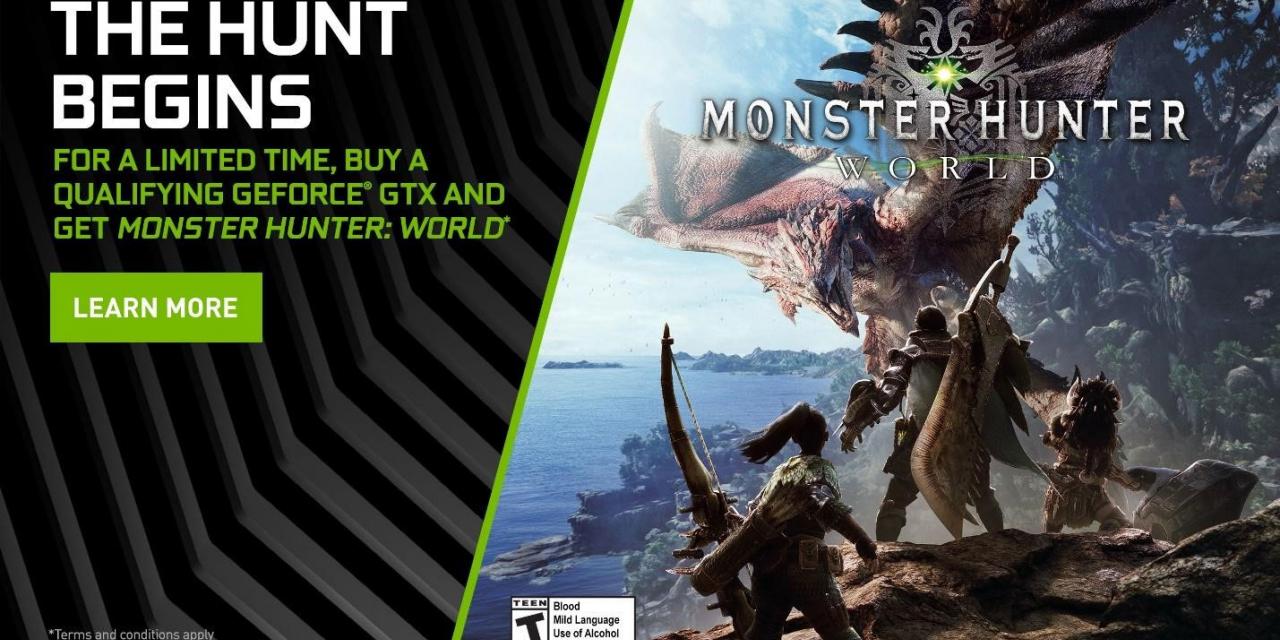Monster Hunter: World now free with GTX 10-series cards