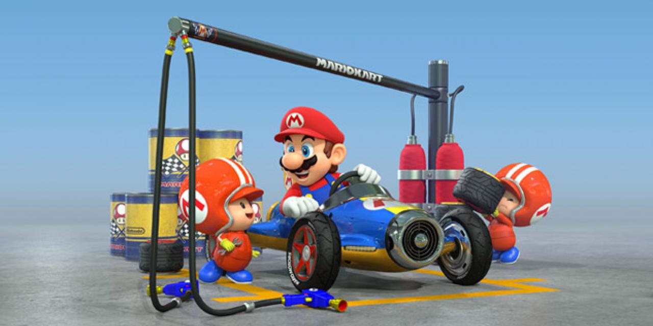 Check out the new courses and items in Mario Kart 8