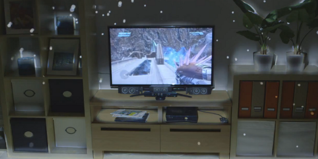 Microsoft IllumiRoom Expands Game Screen To The Whole Room
