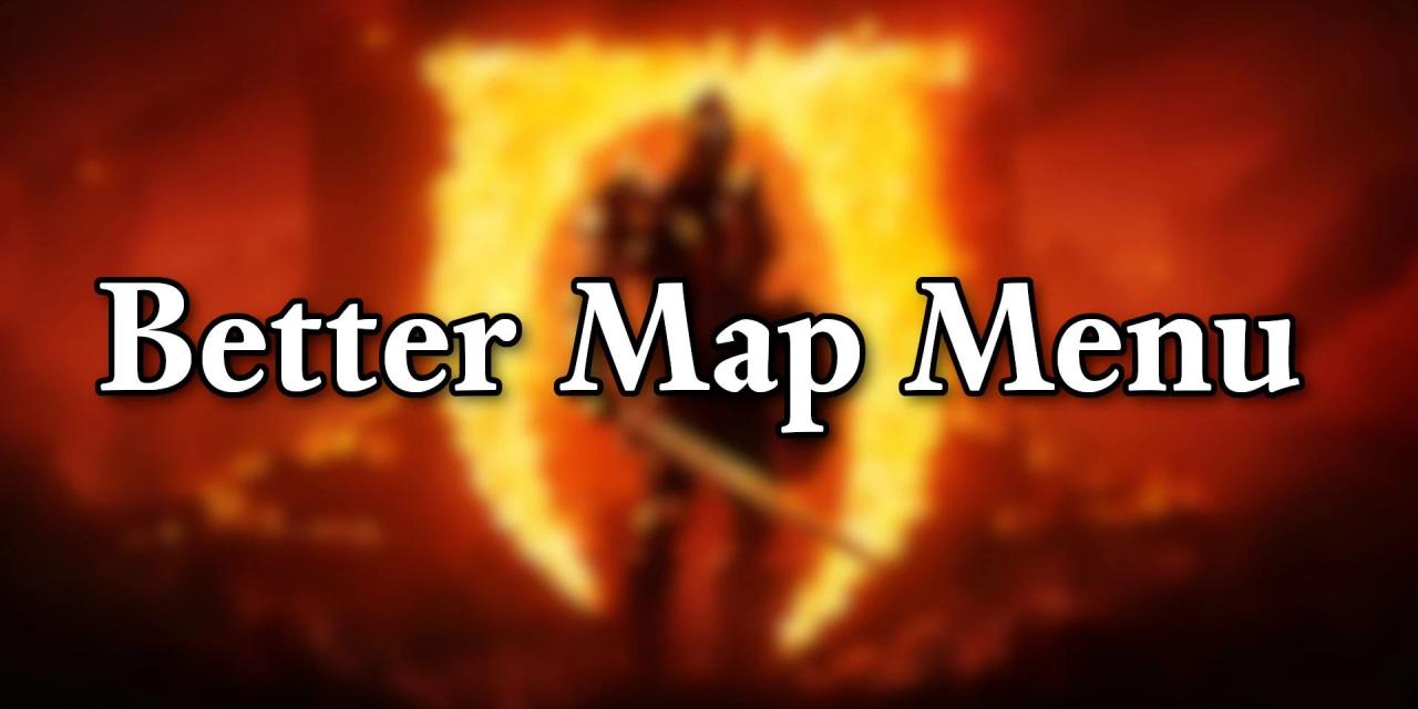 Oblivion Remastered Better Map Menu Mod v1.1 Oblivion Remastered Better Map Menu Mod v1.1