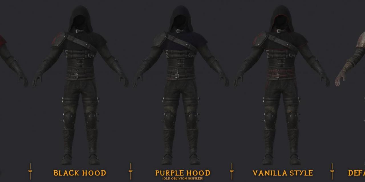 The Elder Scrolls IV: Oblivion Remastered Dark Brotherhood - Shrouded Armor Retexture v0.95 The Elder Scrolls IV: Oblivion Remastered Dark Brotherhood - Shrouded Armor Retexture v0.95