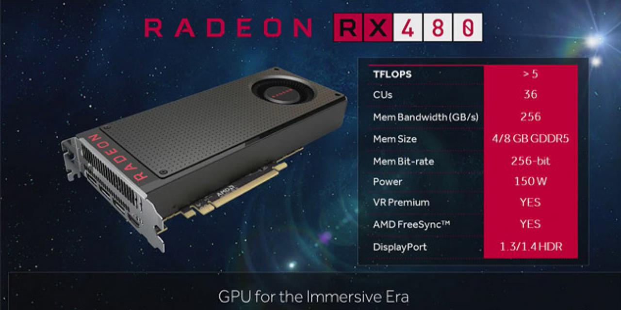 AMD's RX480 offers cheapest option for VR support