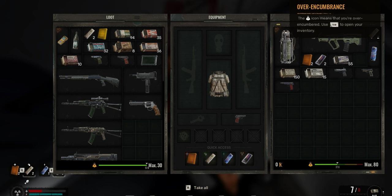 S.T.A.L.K.E.R. 2: Heart of Chornobyl Large Loot Inventory Mod v0.02