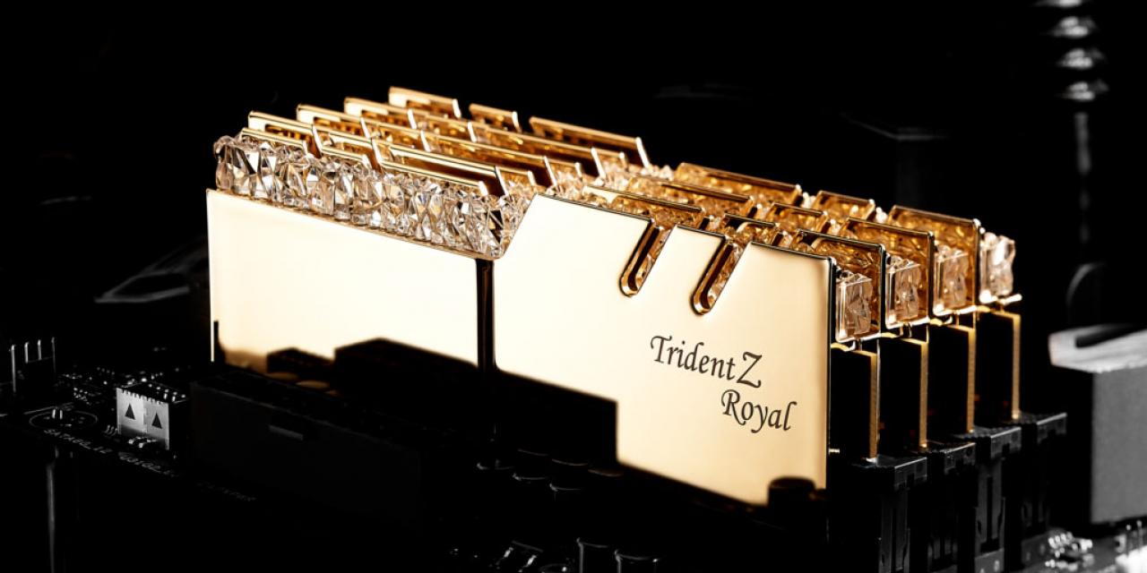 G.Skill Trident Z Royal launches with all gold everything