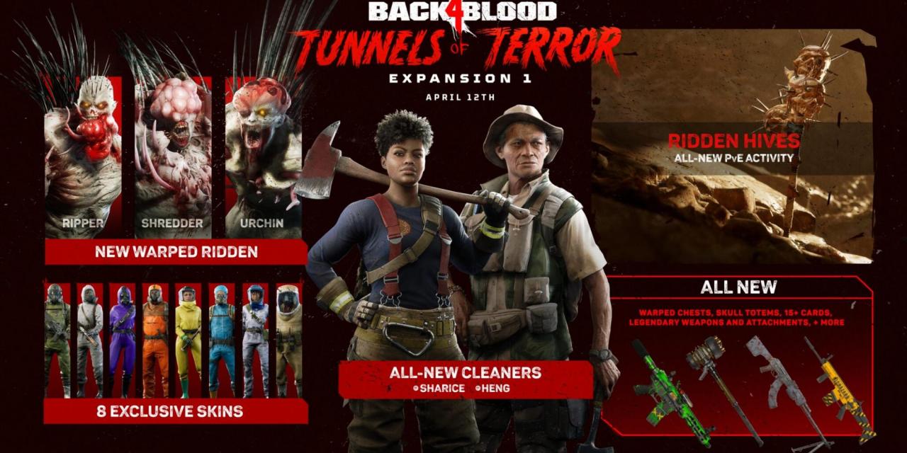 Back 4 Blood Tunnels of Terror coming April 12