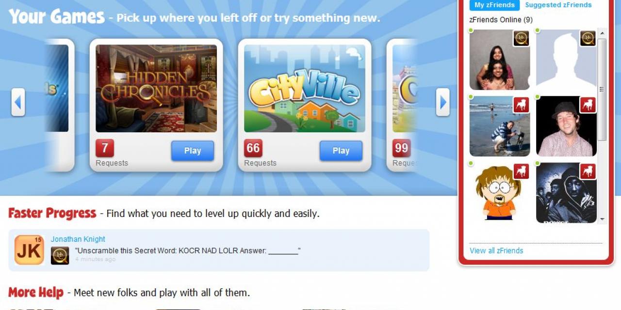 Zynga Platform Launched