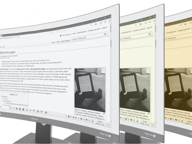 You can now buy a curved e-ink monitor