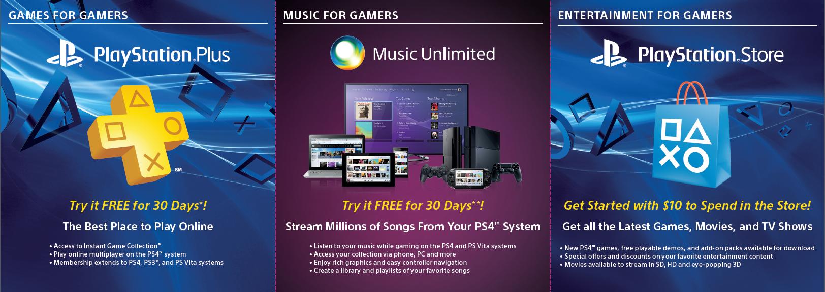 Sony Bundles PS4s With $10 Store Credit And 30 Days Of PS Plus
