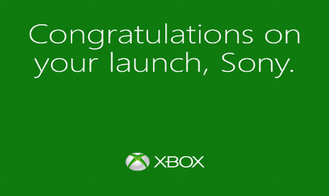 Microsoft felicita a Sony por el éxito del lanzamiento de PlayStation 4