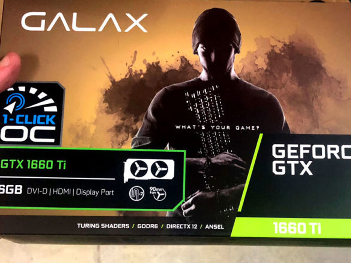 Nvidia 1660 Ti product packaging leaked