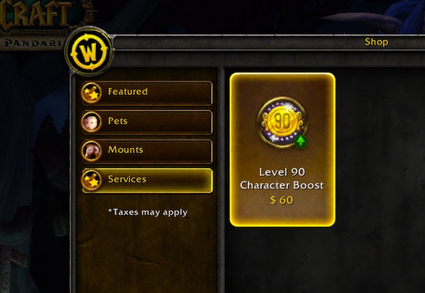 Blizzard Justifies WoW $60 Character Boost Option