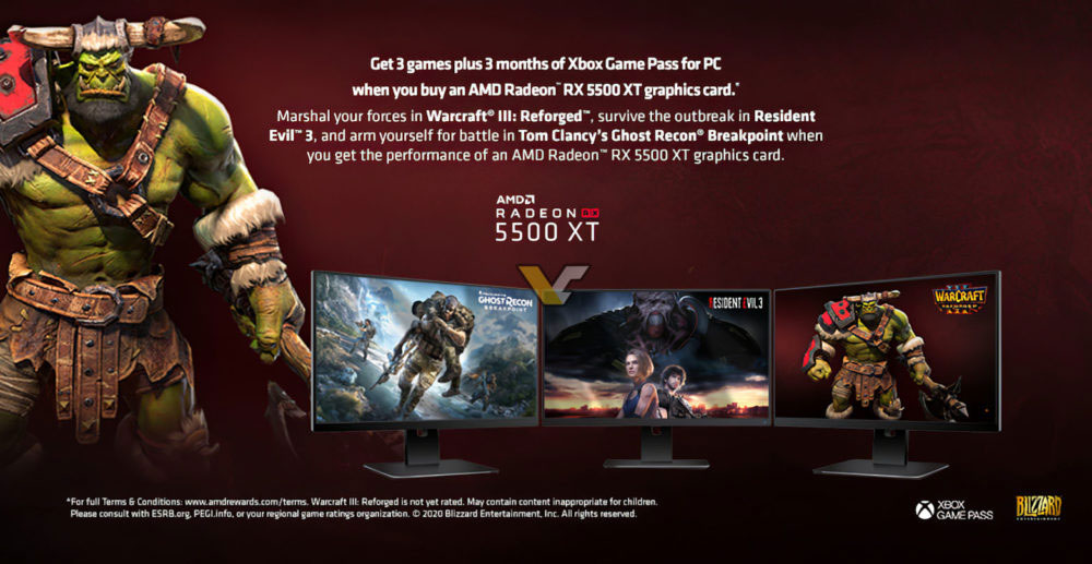AMD’s RX 5500 XT now comes with three free games