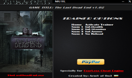The Last Dead End v1.02 +4 Trainer
