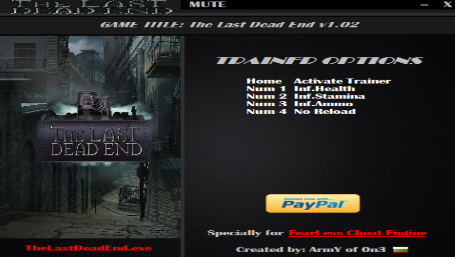 The Last Dead End v1.02 +4 Trainer