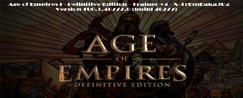 Age of Empires I – Definitive Edition (build 46777) +4 Trainer [X-TrEmEakaJDz]