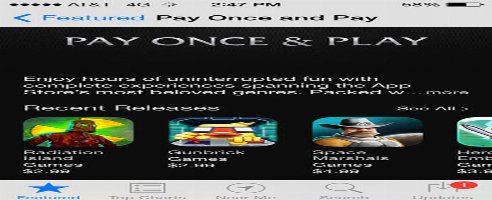 Apple Promotes “Pay Once And Play” On App Store