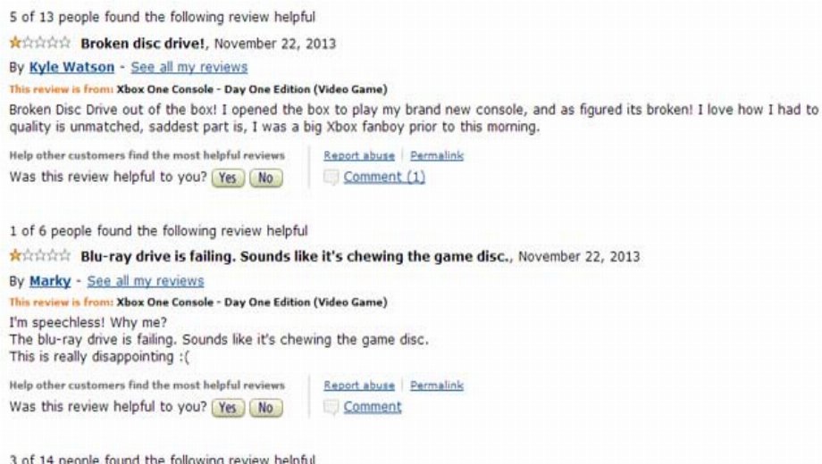 Bad Xbox One reviews aren’t verified buyers