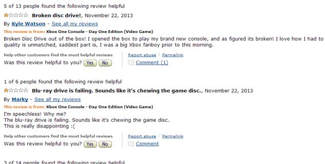 Bad Xbox One reviews aren’t verified buyers
