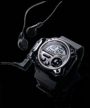 Lecteur mp3 Casio au poignet