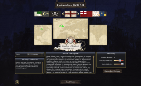 Startpos for Colonialism 1600AD patch