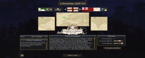 Startpos für Kolonialismus 1600AD patch
