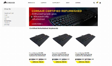 Corsair rebaja sus periféricos reacondicionados antes de que acabe el verano