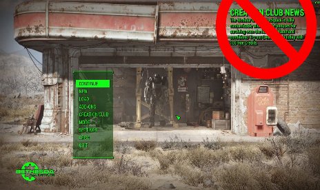 ¿Odias el anuncio del club de creación de Fallout 4? Este mod lo elimina