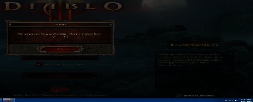 Diablo III Servers Down At Launch Time