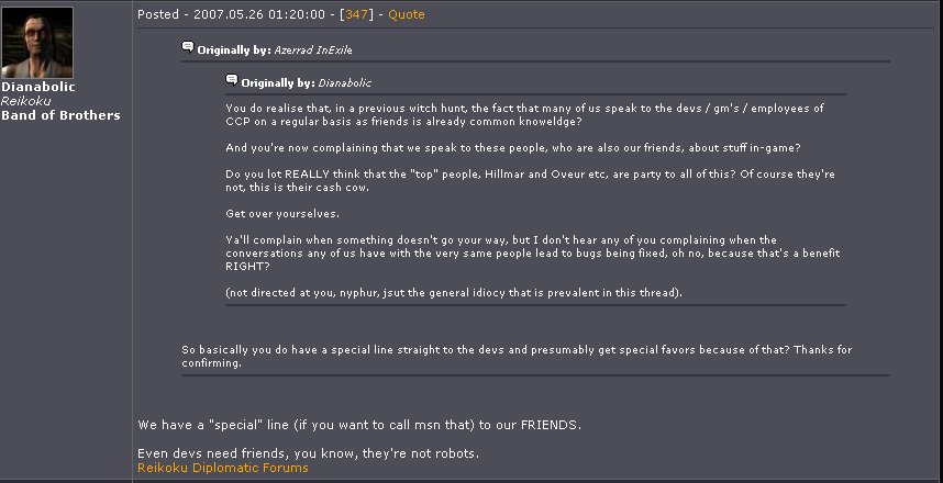 Eve Online Players Accuse Admins of Cheating