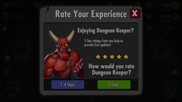 EA: Dungeon Keeper Isn’t Trying To Manipulate User Rating