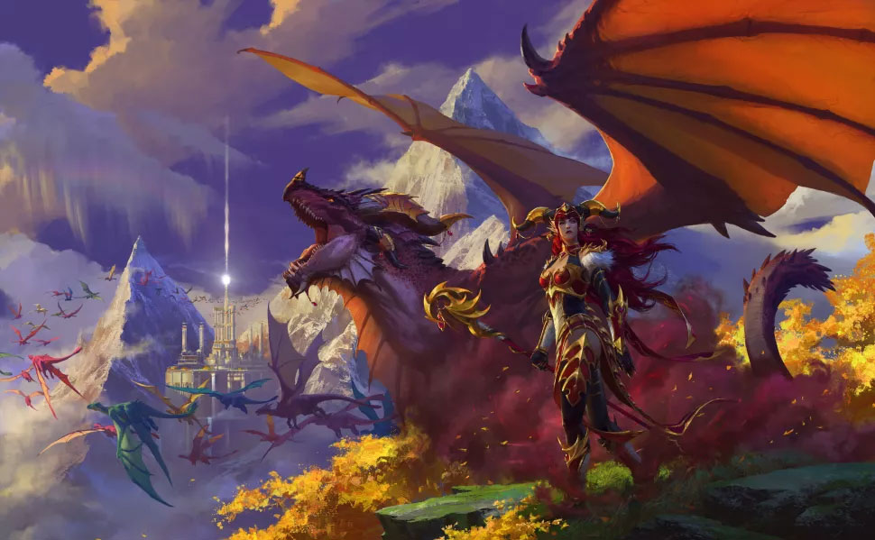 L'extension WoW Dragonflight sera disponible dans le courant de l'année
