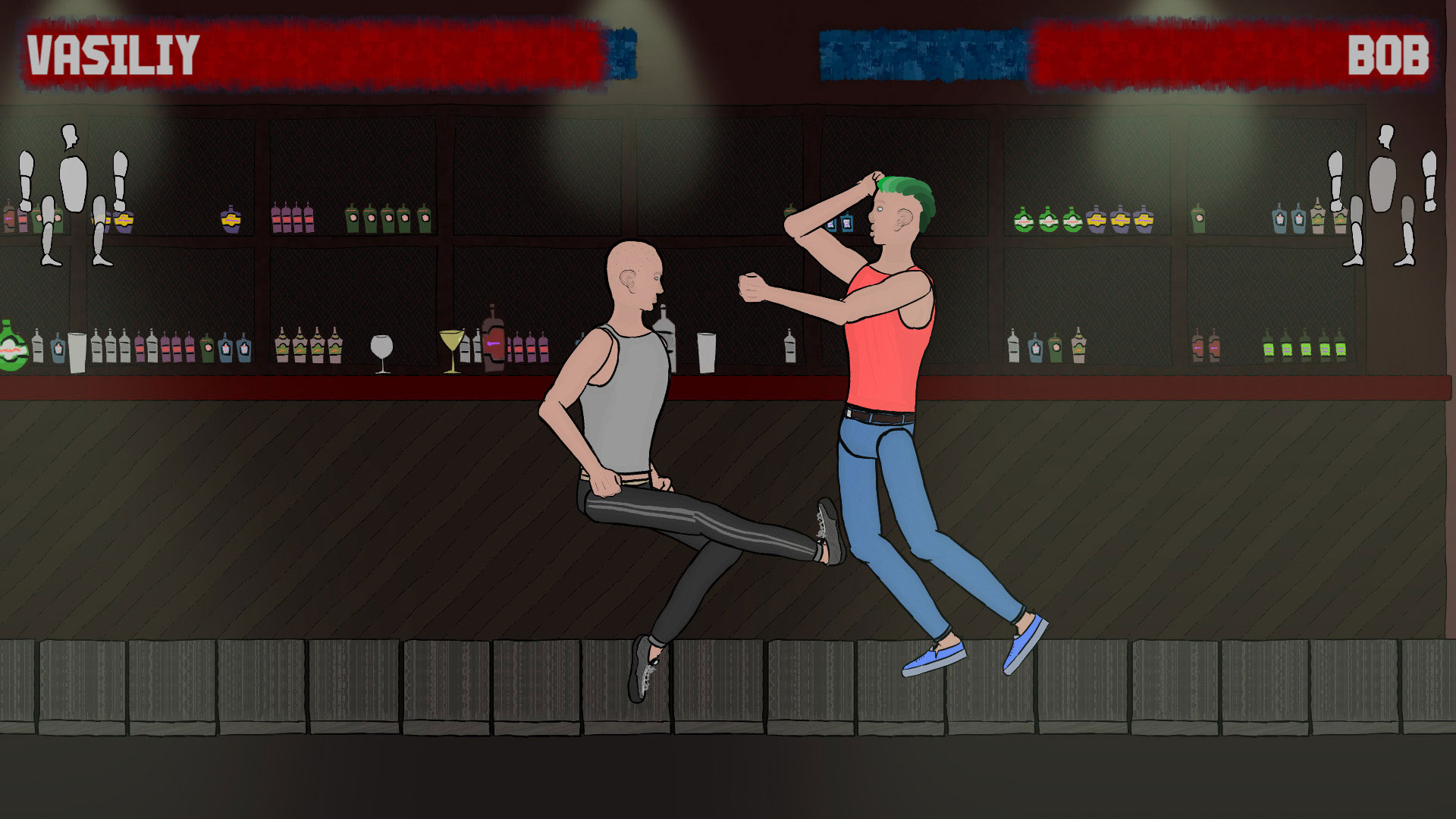 Dust Up is a QWOP inspired beat ’em up