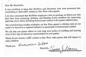 EA Under Attack From Anti-Gay Activists