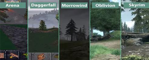 Oh how the Elder Scrolls graphics have changed