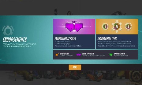 Overwatch endorsement system wants to reward social play