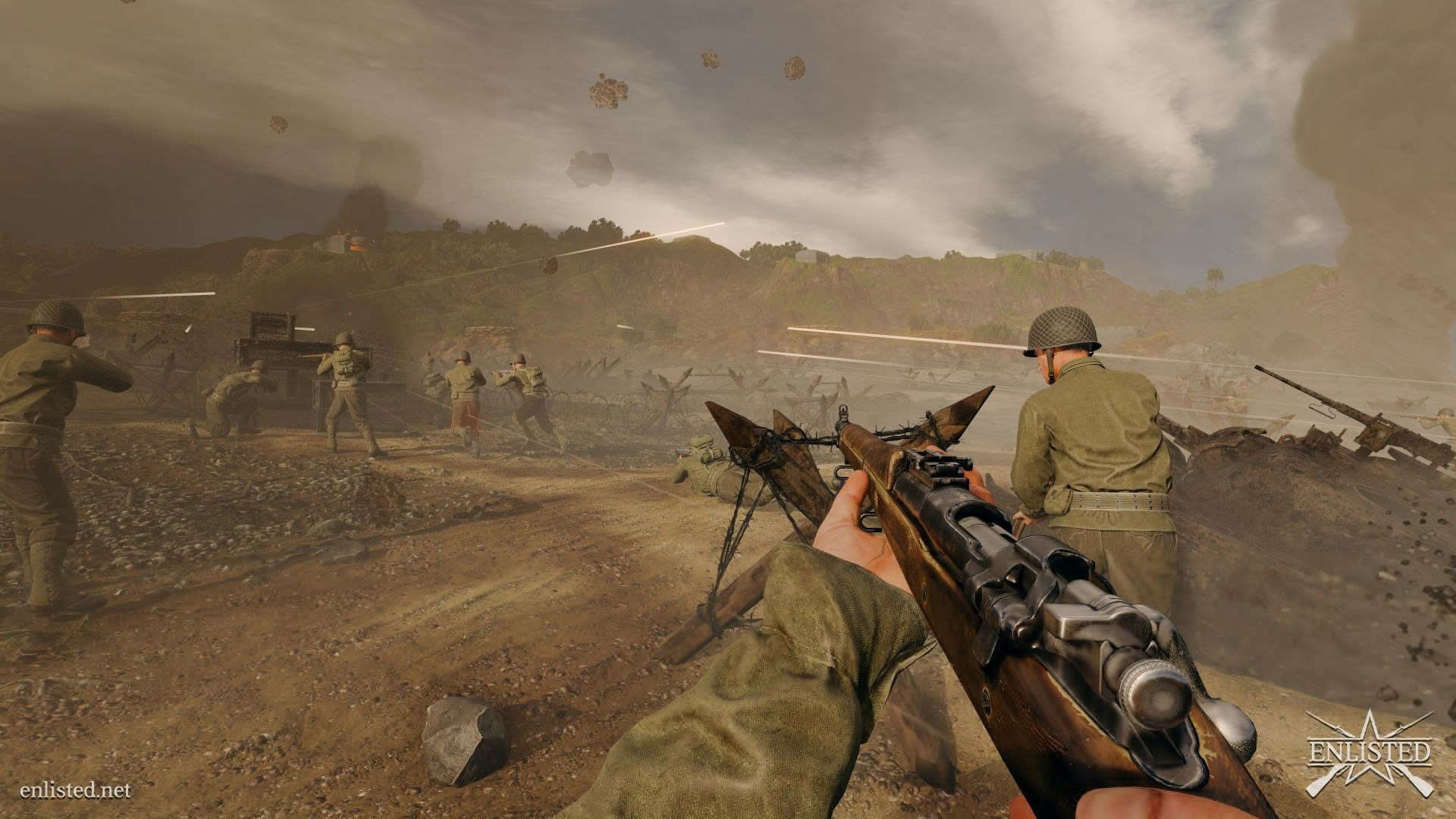 Enlisted promises 100 player WWII battles, with campaign maps